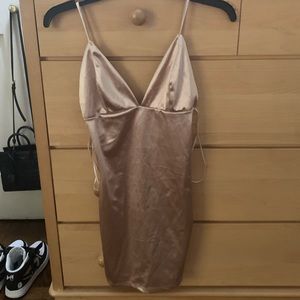 fashion nova light pink slip dress